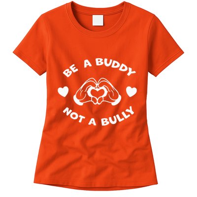 Be a Buddy Not a Bully Unity Day Orange Anti Bullying Womens T-Shirt