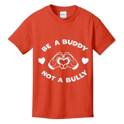 Be a Buddy Not a Bully Unity Day Orange Anti Bullying Kids T-Shirt