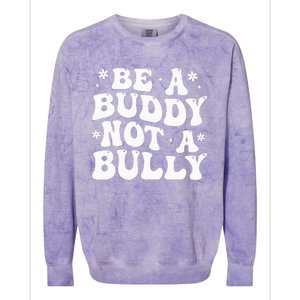 Be a Buddy Not a Bully Orange Anti Bullying Unity Day Colorblast Crewneck Sweatshirt