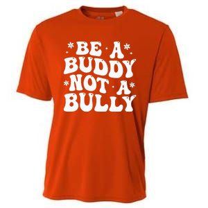 Be a Buddy Not a Bully Orange Anti Bullying Unity Day Cooling Performance Crew T-Shirt