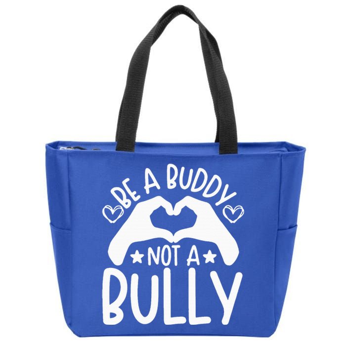 Be A Buddy Not A Bully Unity Day Orange Anti Bullying Zip Tote Bag