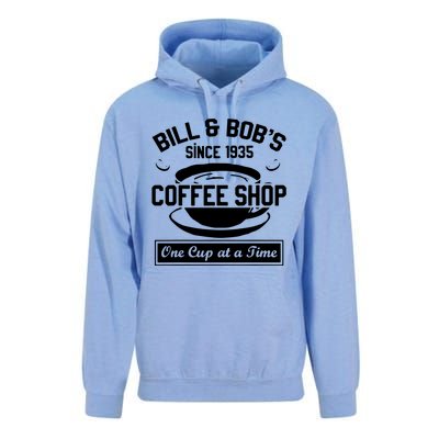 Bill And Bobs Coffee Shop One Cup At A Time Unisex Surf Hoodie