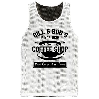 Bill And Bobs Coffee Shop One Cup At A Time Mesh Reversible Basketball Jersey Tank