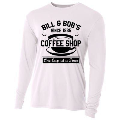 Bill And Bobs Coffee Shop One Cup At A Time Cooling Performance Long Sleeve Crew