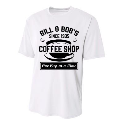 Bill And Bobs Coffee Shop One Cup At A Time Performance Sprint T-Shirt