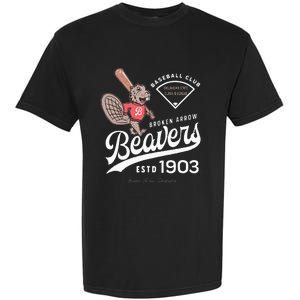 Broken Arrow Beavers Retro Minor League Baseball Team Garment-Dyed Heavyweight T-Shirt