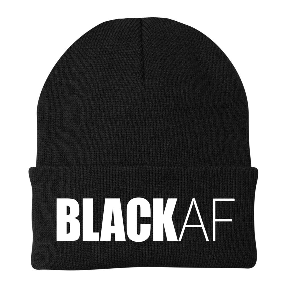 Black Af Blackaf African American Pride History Month Cute Gift Beanie
