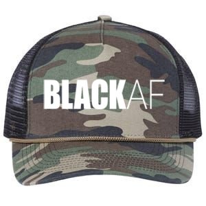 Black Af Blackaf African American Pride History Month Cute Gift Retro Rope Trucker Hat Cap