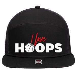 Basketball Apparel Basketball 7 Panel Mesh Trucker Snapback Hat