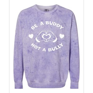 Be a Buddy Not a Bully Unity Day Orange Anti Bullying Colorblast Crewneck Sweatshirt