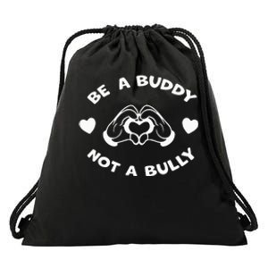 Be a Buddy Not a Bully Unity Day Orange Anti Bullying Drawstring Bag