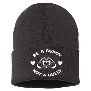 Be a Buddy Not a Bully Unity Day Orange Anti Bullying Sustainable Knit Beanie