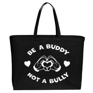 Be a Buddy Not a Bully Unity Day Orange Anti Bullying Cotton Canvas Jumbo Tote