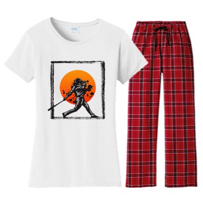 Baseball Apparel Baseball Women's Flannel Pajama Set