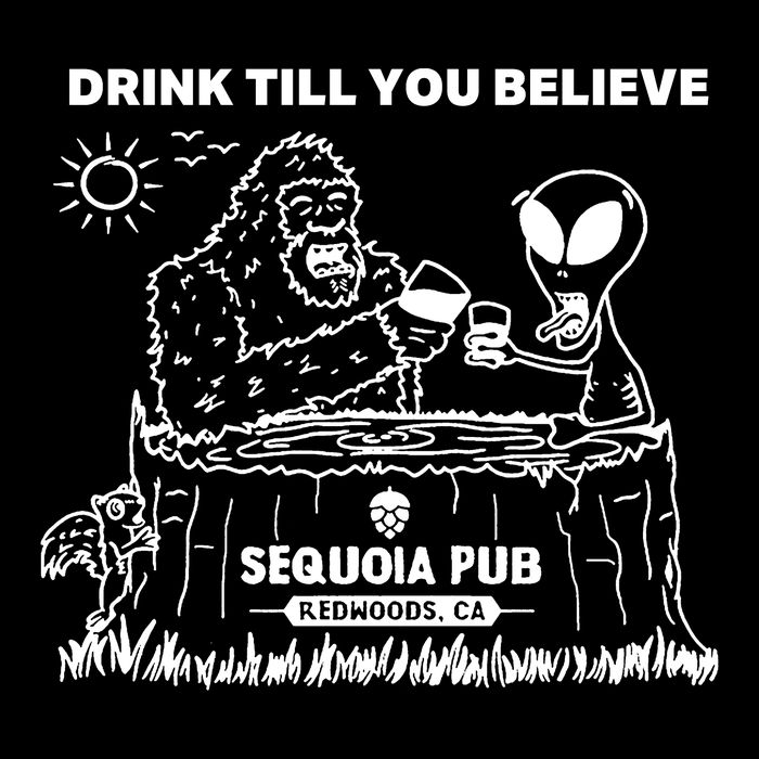 Bigfoot Alien Bar Drink Till You Believe Backpack