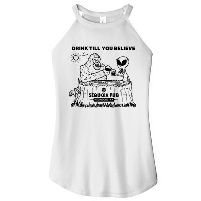 Bigfoot Alien Bar Drink Till You Believe Women’s Perfect Tri Rocker Tank