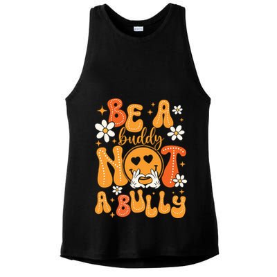 Be A Buddy Not A Bully Unity Day Orange Anti Bullying Ladies PosiCharge Tri-Blend Wicking Tank