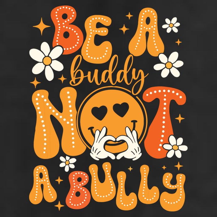 Be A Buddy Not A Bully Unity Day Orange Anti Bullying Garment-Dyed Fleece Hoodie