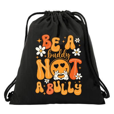 Be A Buddy Not A Bully Unity Day Orange Anti Bullying Drawstring Bag