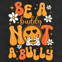 Be A Buddy Not A Bully Unity Day Orange Anti Bullying Crop Fleece Hoodie