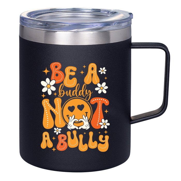 Be A Buddy Not A Bully Unity Day Orange Anti Bullying 12oz Stainless Steel Coffee Mug