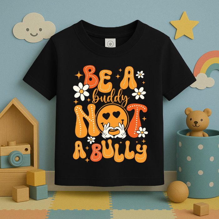 Be A Buddy Not A Bully Unity Day Orange Anti Bullying Toddler T-Shirt
