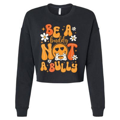 Be A Buddy Not A Bully Unity Day Orange Anti Bullying Cropped Pullover Crew
