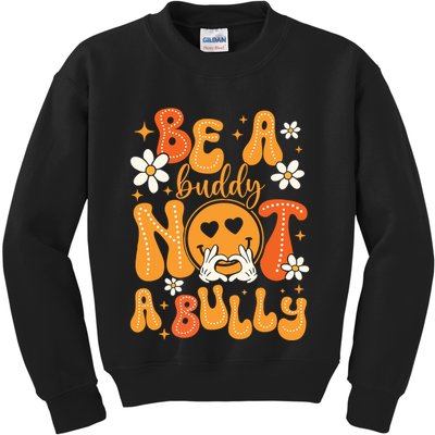 Be A Buddy Not A Bully Unity Day Orange Anti Bullying Kids Sweatshirt