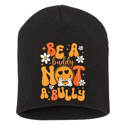 Be A Buddy Not A Bully Unity Day Orange Anti Bullying Short Acrylic Beanie