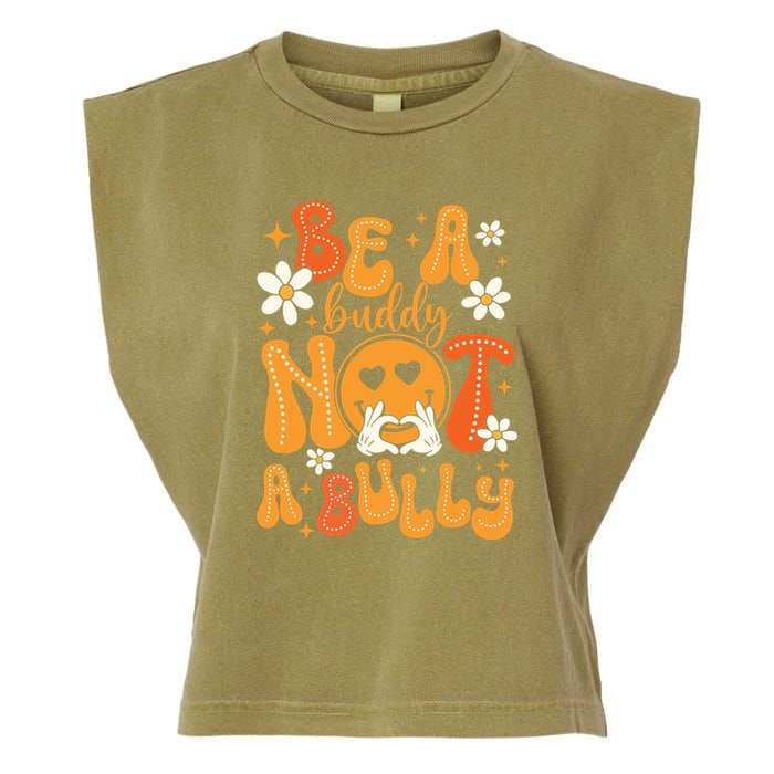 Be A Buddy Not A Bully Unity Day Orange Anti Bullying Garment-Dyed Women's Muscle Tee