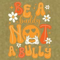 Be A Buddy Not A Bully Unity Day Orange Anti Bullying Garment-Dyed Women's Muscle Tee