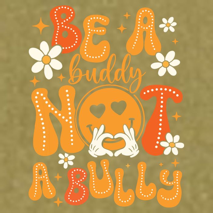 Be A Buddy Not A Bully Unity Day Orange Anti Bullying Garment-Dyed Women's Muscle Tee