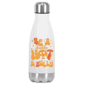 Be A Buddy Not A Bully Unity Day Orange Anti Bullying Stainless Steel Insulated Water Bottle