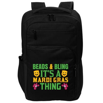 Beads And Bling It's A Mardi Gras Things Impact Tech Backpack