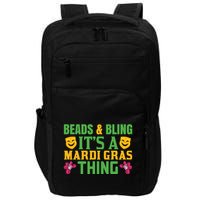 Beads And Bling It's A Mardi Gras Things Impact Tech Backpack