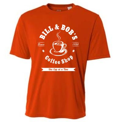 Bill And Bob's Coffee Shop Aa Recovery Gift Great Gift Cooling Performance Crew T-Shirt