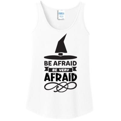 Be Afraid Be Very Afraid Ladies Essential Tank