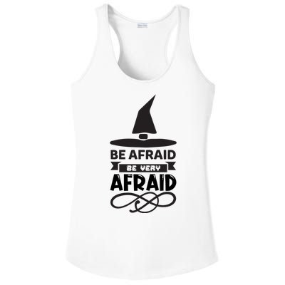 Be Afraid Be Very Afraid Ladies PosiCharge Competitor Racerback Tank