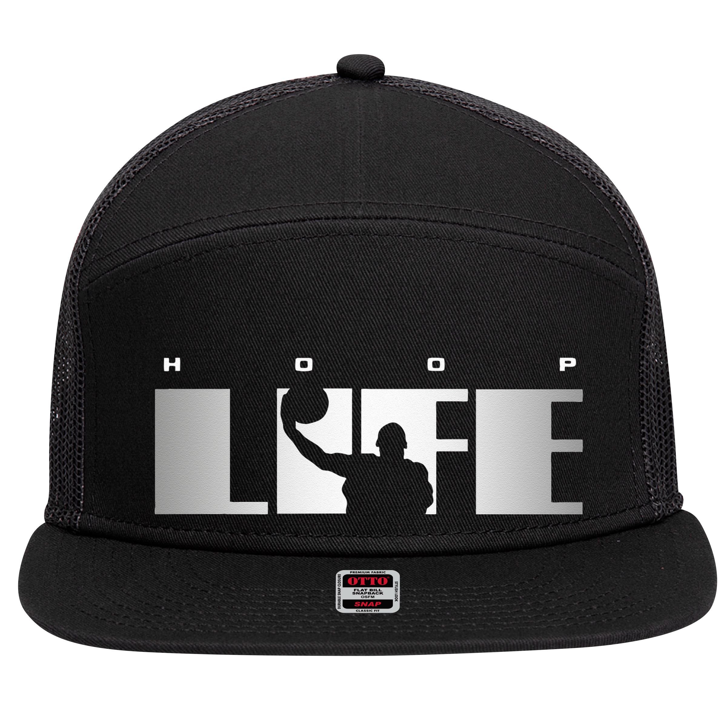 Basketball Apparel Basketball 7 Panel Mesh Trucker Snapback Hat