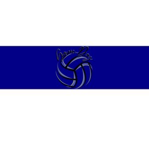 Blue And Black Volleyball Season Game Day Volleyball Graphic Gift Bumper Sticker