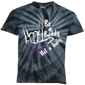 Be A Buddy Not A Bully Lgbtq Asexual Pride Flag Kids Tie-Dye T-Shirt