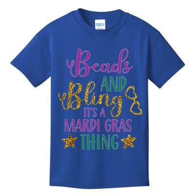 Beads And Bling It's A Mardi Gras Thing Mardi Gras Gift Kids T-Shirt