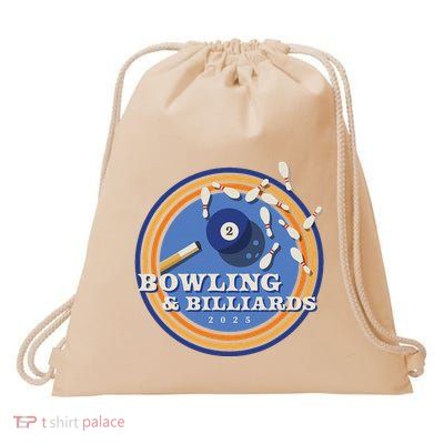 Bowling And Billiards 2 Ball Drawstring Bag