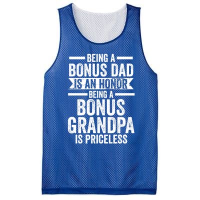 Being A Bonus Dad Is An Honor Stepfather Funny Gift Mesh Reversible Basketball Jersey Tank