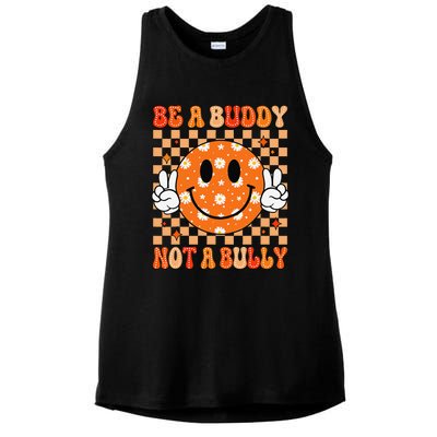 Be A Buddy Not A Bully Unity Day Orange Anti Bullying Gift Ladies PosiCharge Tri-Blend Wicking Tank