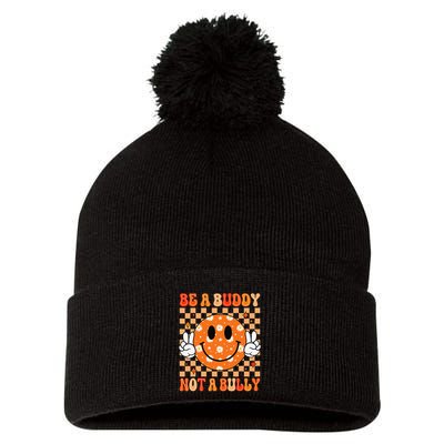 Be A Buddy Not A Bully Unity Day Orange Anti Bullying Gift Pom Pom 12in Knit Beanie