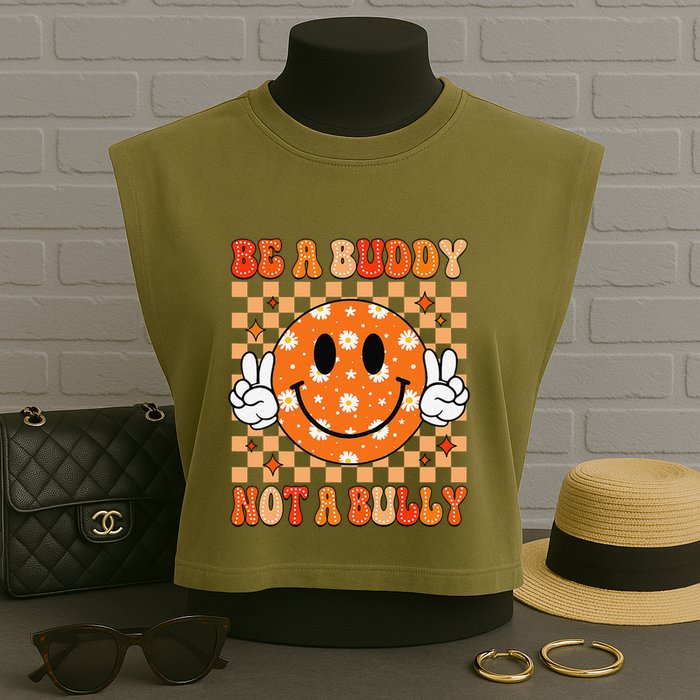 Be A Buddy Not A Bully Unity Day Orange Anti Bullying Gift Garment-Dyed Women's Muscle Tee