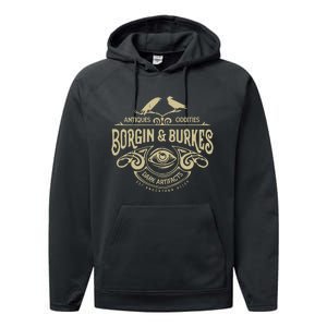 Borgin And Burkes Unusual And Ancient Wizarding Artifacts Performance Fleece Hoodie