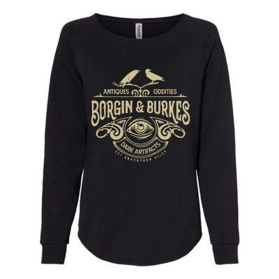 Borgin And Burkes Unusual And Ancient Wizarding Artifacts Womens California Wash Sweatshirt