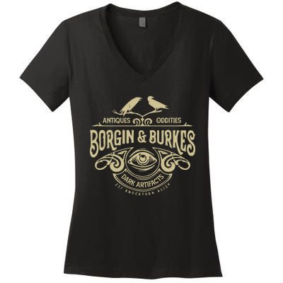 Borgin And Burkes Unusual And Ancient Wizarding Artifacts Women's V-Neck T-Shirt